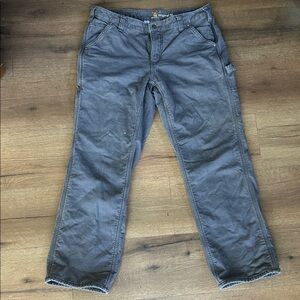Carhartt Fleece Lined Work Pants in gray ! Size 10